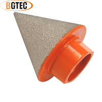 BGTEC 1Pc 35Mm M14 Thread Diamond Bevel Chamfer Bits เครื่องตัดกระเบื้อง Marble Concrete Milling Polishing Hole เจาะ Crown Grinder