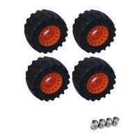 Off Road Skateboard Longboard Wheels Road Damping Wheel Dance Board Round (Set of 8 Contains Bearing Sleeve)