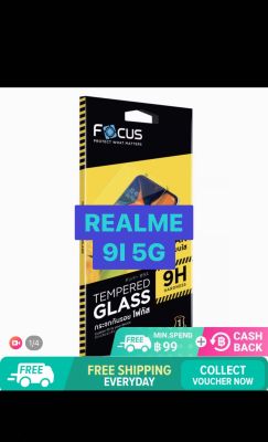 Realme 9I 5G เรียลมี Focus โฟกัส ฟิล์มกันรอย ฟิล์มกันรอยหน้าจอ แบบใส ไม่เต็มจอ(หน้า+หลัง)