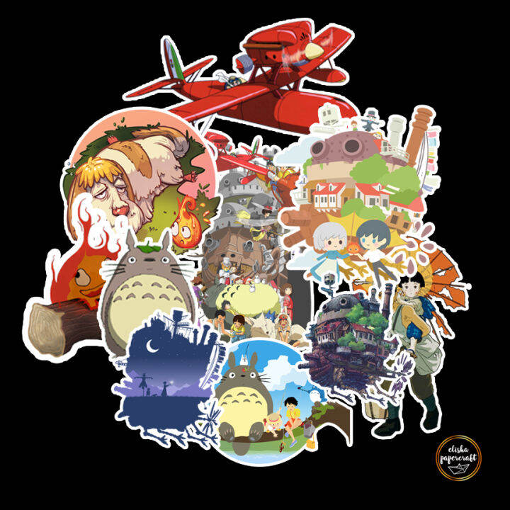 Studio Ghibli Japanese Anime Waterproof Stickers 10pcs Lazada Ph