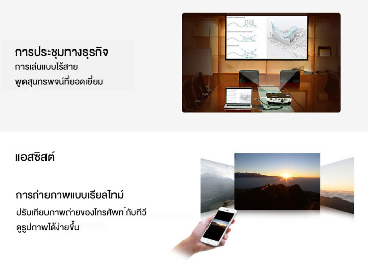 เครื่องฉายมัลติฟังก์ชัน-1080p-เครื่องรับสัญญาณมิลเลอร์ริงไร้สายผ่าน-wifi-สำหรับห้องประชุมโทรศัพท์มือถือหน้าจอ-hdmi-โฮมเธียเตอร์