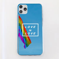 Transparent Case for iPhone 6 6s 7 8 Plus X XR XS 11 12 Pro Max 12 Mini Back Cover Rainbow Pride ART Black