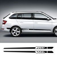 Car Side Door Stickers For Skoda Octavia Fabia Rapid Kamiq Kodiaq Scala Karoq Superb Vinyl Film Car Tuning Decals Accessories