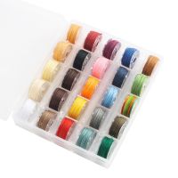 【YD】 25 Colors 3 Size Round Waxed Thread Polyester Cord Wax Coated Strings for Braided Accessories Leather Sewing