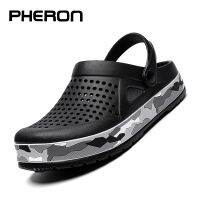 【cw】 2022 Clogs Sandals Men Large Size Outdoor Beach Shoes Causal Breathable Male With Hole ！