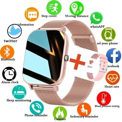 New Bluetooth Answer Call Smart Watch Women Men Full Touch Dial Call Fitness Tracker IP67 Waterproof Smartwatch Woman+Box