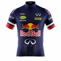 เสื้อเจอร์ซีย์จักรยานเสือภูเขา Red Bull เสื้อปั่นจักรยานซิปเต็ม