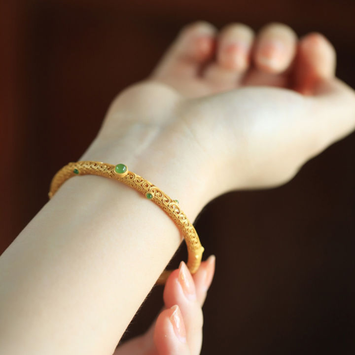 light-amp-z-18k-gold-jasper-สร้อยข้อมือทองโบราณเงิน-925-เครื่องประดับสร้อยข้อมือโชคดี