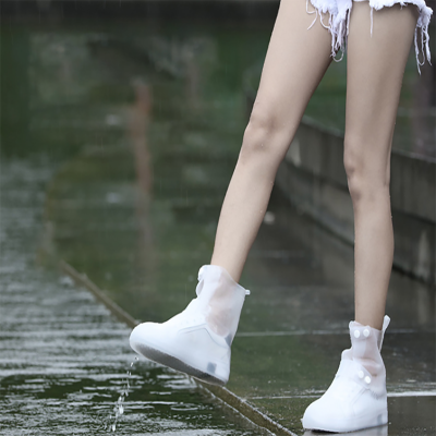 Giantex Breasted Design Rainproof Non-Slip Impermeable Rain Boots วัสดุป้องกันสิ่งแวดล้อมซิลิโคนรองเท้า Covers