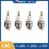 จุดประกายไฟ L6C หัวเผาแบบดั้งเดิม4ชิ้นอะไหล่เปลี่ยนเครื่องยนต์ขนาดเล็กสำหรับ BM6A เทียน