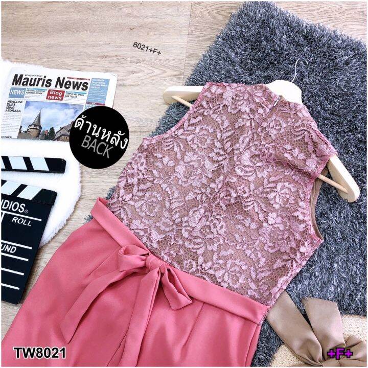 tw8021-จั้มสูทขายาว-สายผูกเอว