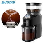 Máy xay hạt cà phê Espresso cao cấp nhãn hiệu Shardor CG845B Công suất 200W Tích hợp 14 chế độ xay hạt cà phê - HÀNG CHÍNH HÃNG