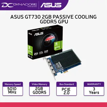 ASUS GeForce GT 730 Video Card for Silent HTPC Builds (with I/O Port  Brackets) GT730-SL-2GD5-BRK 