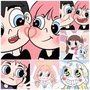 Tranh Tô Màu Nước Số Hóa In Theo Yêu Cầu Có Khung 20x20 Cặp Đôi Anime