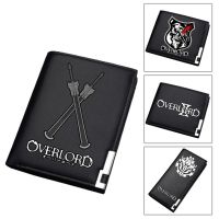 【Layor shop】2019 NEW Fantasy Adventure Anime Overlord Men Short Wallet Pu Leather Long Purse Fashion Card Holder Student Money Bags