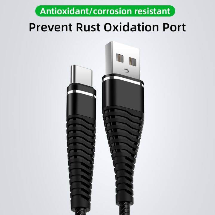 ที่ชาร์จไฟรวดเร็ว-usb-สายเคเบิ้ล-type-c-สำหรับ-huawei-ชนิด-samsung-ข้อมูลเครื่องชาร์จแบบมีสปริง-สามารถพิมพ์-c-8-pin-mirco-สำหรับ-iphone