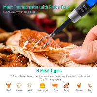 Fork BBQ Meter Oven For Barbeque Cooking Kitchen Probe Meat With