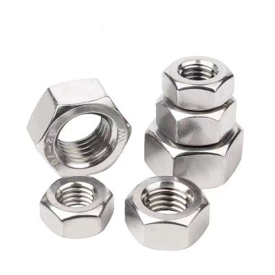 1-10pcs UNC UNF 1/4 5/16 3/8 7/16 1/2 9/16 5/8 304 A2-70 Stainless Steel UK US Standard Coarse Fine Thread Hex Nut Hexagon Nut Nails Screws Fasteners