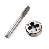 Straight Tap And Die Pipe Right Hand Tap And Die Taps 2Pcs 3/8\\\\"-20 BSF Standard Pipe Taps HSS 6542 Machine Hot Sale