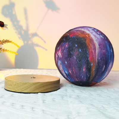 3D Printing Moon Lamp Galaxy LED Night Light Rotatable 16 Colors Remote Control Kids Night Lights with Timing Function for Gifts