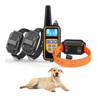 800m Waterproof Electric Dog Training Collar Remote Rechargeable With LCD Display Dog Bark Control Training Collar