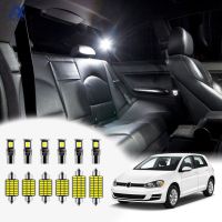 แสงภายในอัพเกรดชุดสีขาว LED หลอดไฟแพ็คสำหรับ VW G Olf 2008 2009 2010 2011 2012 2013 2014 2015 2016 2017 2018 2019