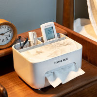 Tissue Storage Box Cover Napkin Holder Multifunctional Sundries Ontainer Stationery Organizer Box for Bedroom Office Bathroom