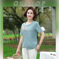 QXshop เสื้อแฟชั่นผู้หญิง ? คอกลมน่ารัก ✨ ซื้อฝากคุณน้า คุณแม่ รับรองไม่ผิดหวัง ⚡️ ราคาสบายกระเป๋า ?