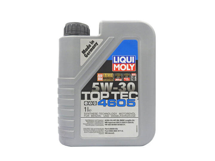 Liqui Moly Top Tec 4605 SN/CF Dexos2 5W30 Synthetic Engine Oil (1 Liter ...