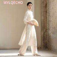 ผู้หญิงเวียดนามแบบดั้งเดิม R Ao Dai Elegant สไตล์จีน Cheongsam Vintage ดอกไม้เทศกาลงานแต่งงานชุดราตรี Qipao Dress