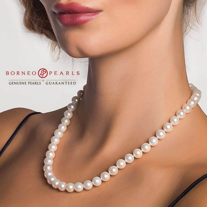 10mm freshwater pearl necklace