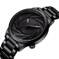 ---Fashion mens watch238814✼☍♟ BIDEN BIDEN fashion business men watch is steel band dial leisure fashion lovers quartz