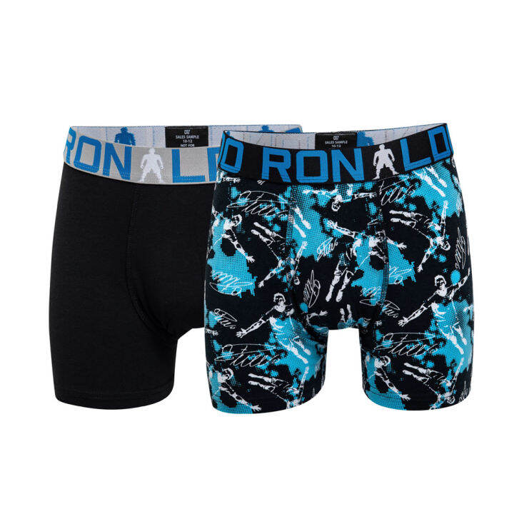 Boxershorts CR7 Enganliegende Per Bambini - Pack Da 2, Cotone Elastico, Aderenti E Comfortevoli - Foto 7
