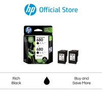 HP 680 Black Ink Cartridge 2-Pack DeskJet 2675 / 2676 / 2677 / 3786 / 5076 / 5275 / 5276 #หมึกสี  #หมึกปริ้นเตอร์  #หมึกเครื่องปริ้น hp #หมึกปริ้น   #ตลับหมึก