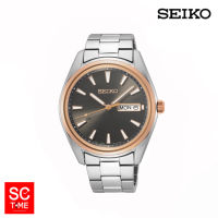 Seiko Quartz นาฬิกาข้อมือผู้ชาย รุ่น SUR344P1 กระจก Sapphire สายสแตนเลสแท้ (รับประกันศูนย์ Seiko)  Sctimeonline