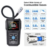 Mestek Combustible Gas Detector Color Screen LPG Meter Alarm Flammable Natural Gas Analyzer gas leak detector Gas Meter Testers