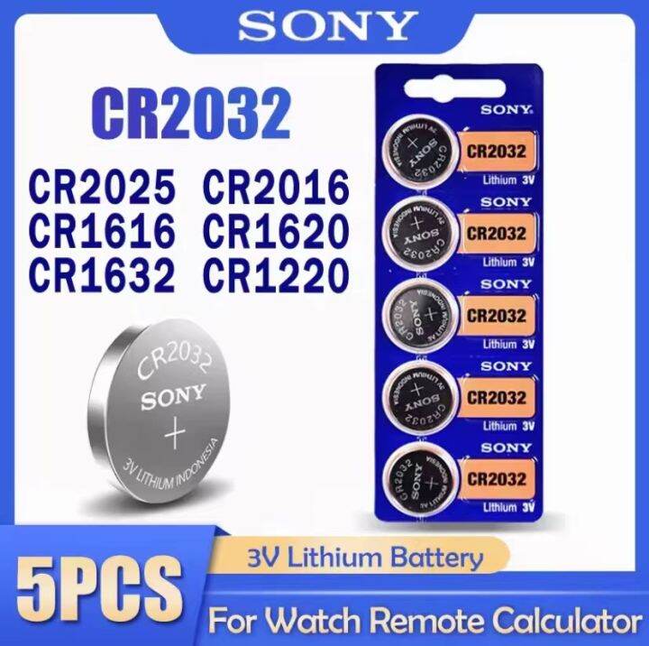 SONY CR2032 3V Lithium Button Batteries cr2025 cr2016 cr1632 cr1620