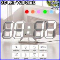 นาฬิกาดิจิตอล LED 3D แฟชั่น แขวนผนัง ติดผนัง ตั้งโต๊ะ เวลา วันที่ อุณหภูมิ Modern Digital Wall Clock Digital temp date Table Desk Alarm time Fashion Night Electronic Hour Display built shop 2023