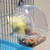 DANGSTORA นำมาใช้ที่โปร่งใสสำหรับนก Parakeets อุปกรณ์เสริมสำหรับให้อาหารนกที่ทนทานอุปกรณ์ให้อาหารนกสำหรับนกแก้วกรงนก