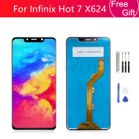 สำหรับ Infinix ร้อน7จอแสดงผล LCD Touch Screen Digitizer สมัชชาสำหรับ Infinix X624หน้าจออะไหล่ซ่อมเปลี่ยน6.2"