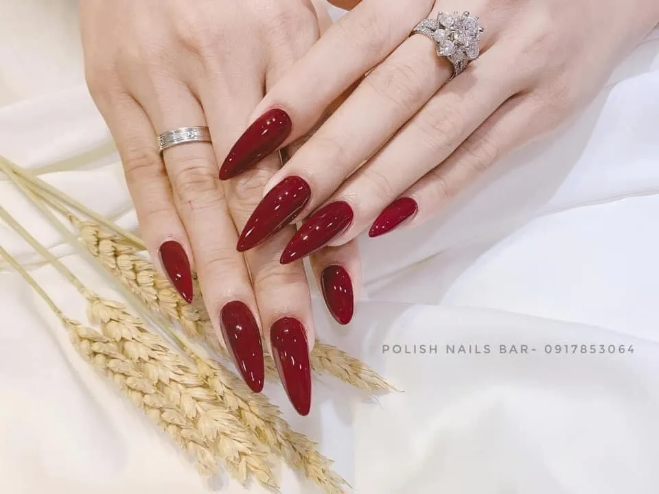 40 Mẫu nail màu đỏ rượu làm đẹp cho tay chân các nàng 2022  Làm đẹp   Việt Giải Trí
