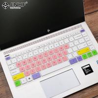 Removable Silicone Keyboard Protector Cover Skin For HP 14" 14 Inch Desktop Laptop Keyboard Covers Gradient Keyboard Film Keyboard Accessories