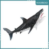 Koolsoo Megalodon สิ่งมีชีวิตตุ๊กตาขยับแขนขาได้ปลาฉลามขนาดใหญ่สำหรับของขวัญสำหรับเด็กเด็กหญิงเด็กชาย