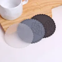 AlwayCup Coaster Silicone Cup Pad Slip Insulation Pad Cup Mat Hot Drink Holder Mug Stand Home Kitchen Accessories