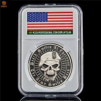 USA Military Skull Beret Metal Challenge Coin American Patriotism Style Commemorative Coin Collection Value W/PCCB