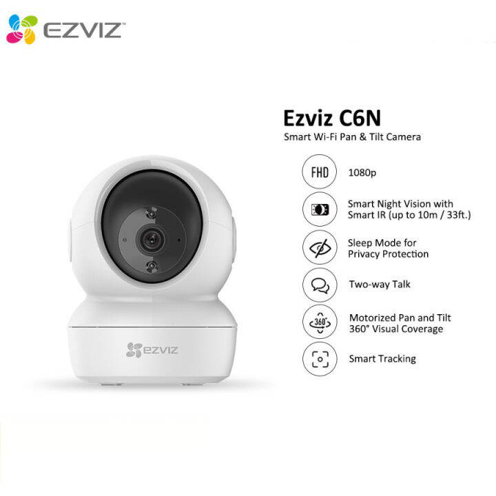 IP CAM EZVIZ C6N 1080P Rotate 360 + Colokan LAN Lazada Indonesia
