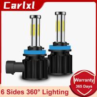 [ANYA Auto Parts] Carlxl H4 H7 LED 6ด้าน80W 16000LM รถ LED ไฟหน้าหลอดไฟ H8 H9 H11 9005 HB3 9006 HB4 9012 Auto หมอกโคมไฟ6000K ไฟหน้า12V