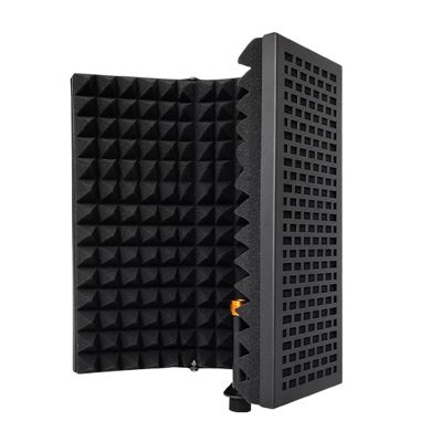 Microphone Portable Tabletop Sound Absorbing Foam Reflection Filter Mic Soundproof Equipment for Audio Recording