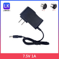 AC 100-240V ถึง DC 7.5 V 1000ma Universal Power Supply Adapter Charger ปลั๊ก DC 90องศา7.5 V โวลต์1A สำหรับ LED Strip Light