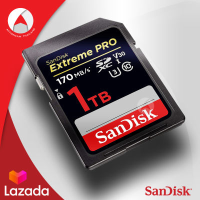 SanDisk Extreme PRO SD CARD 1TB Speed 170MB/s เขียน 90MB/s (SDSDXXY-1T00-GN4IN) เมมโมรี่ การ์ด แซนดิส ประกัน Synnex